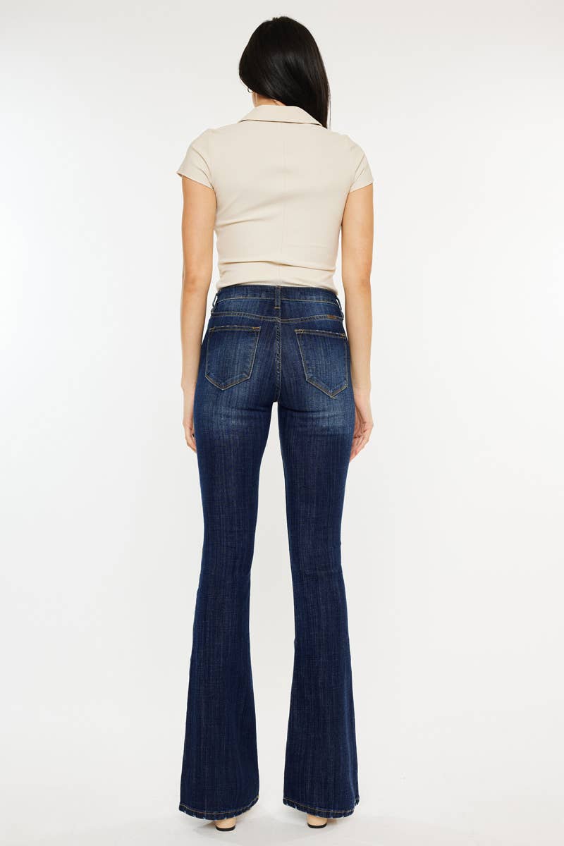 KanCan Mid Rise Flare Jean Dark Wash Size 5 to 15