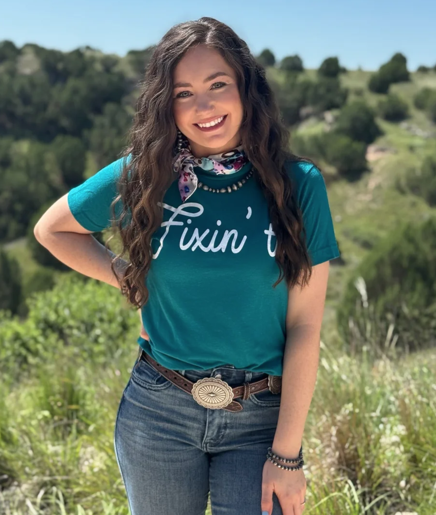 Teal Fixin' To Tee: Size Small to 2XL