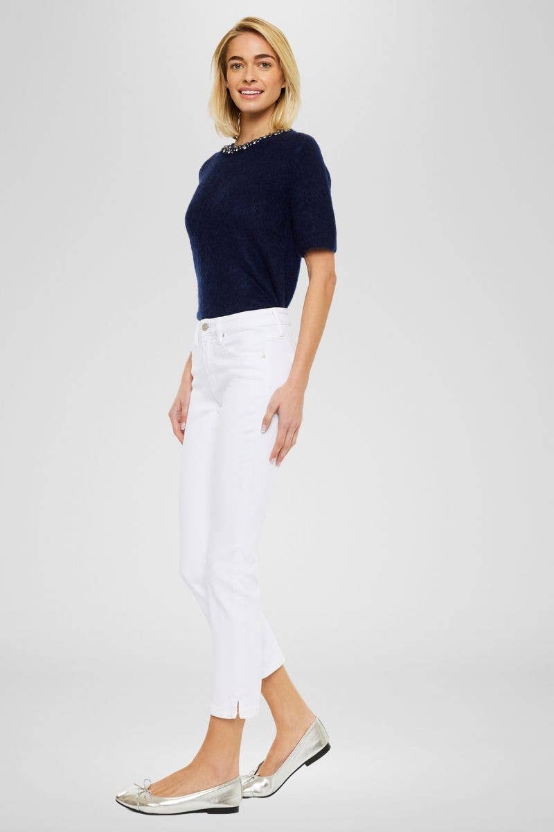 KanCan High Rise Kick Flare Jean - White sizes 5 to 15