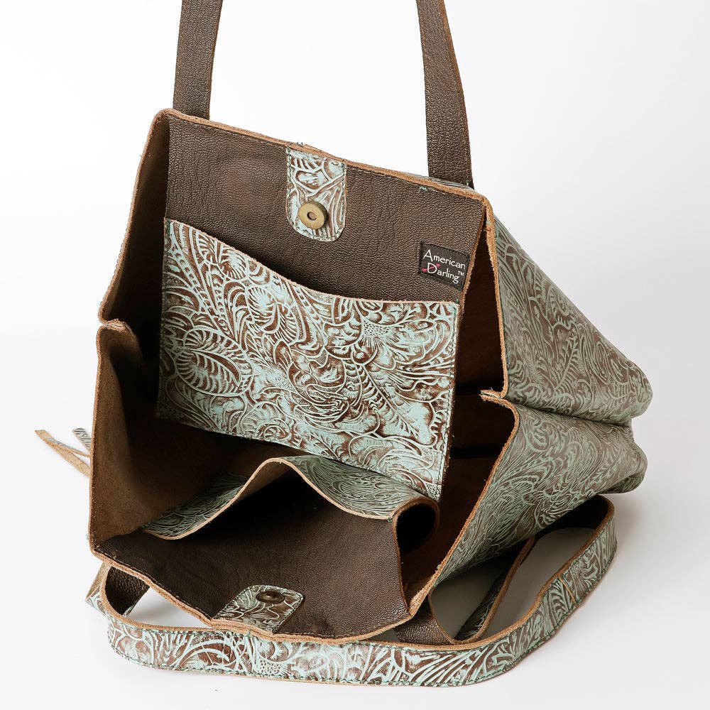 Annie’s Embossed Genuine Western Leather Tote bag