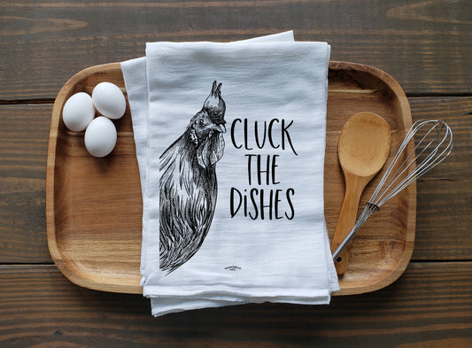 Cluck the Dishes - Chicken Tea Towel