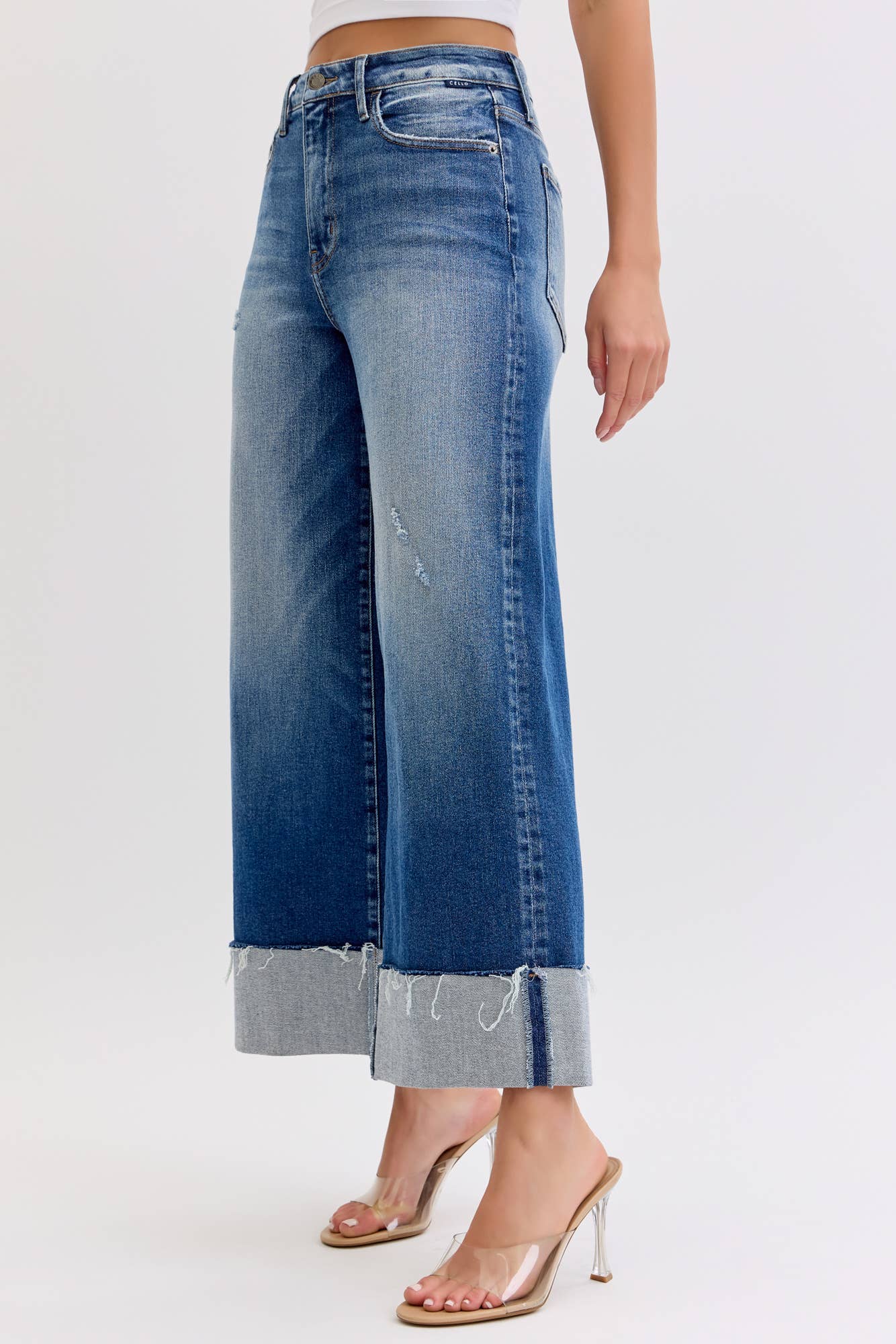 High Rise Crop Wide Leg With Cuff Size: 1 to 13