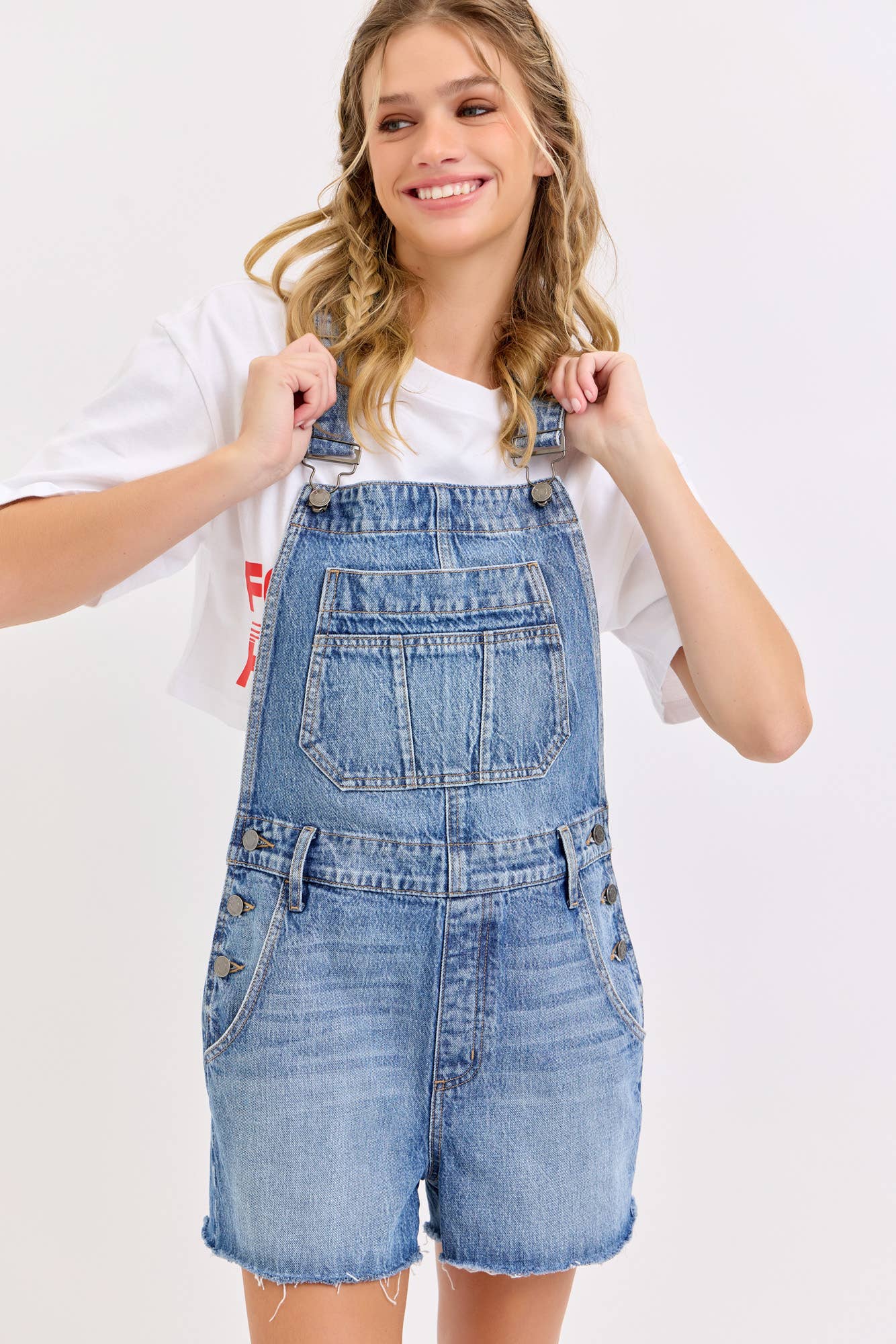 Abby's Denim Overall Shorts Size: XS-XL