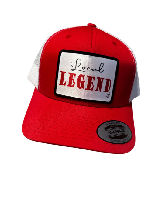 Local Legend Hat: Red and White