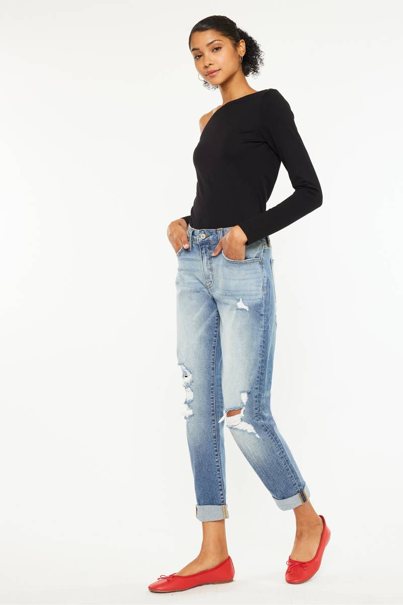 KanCan USA High Rise Skinny FIt Mom Jean Size 1 to 15