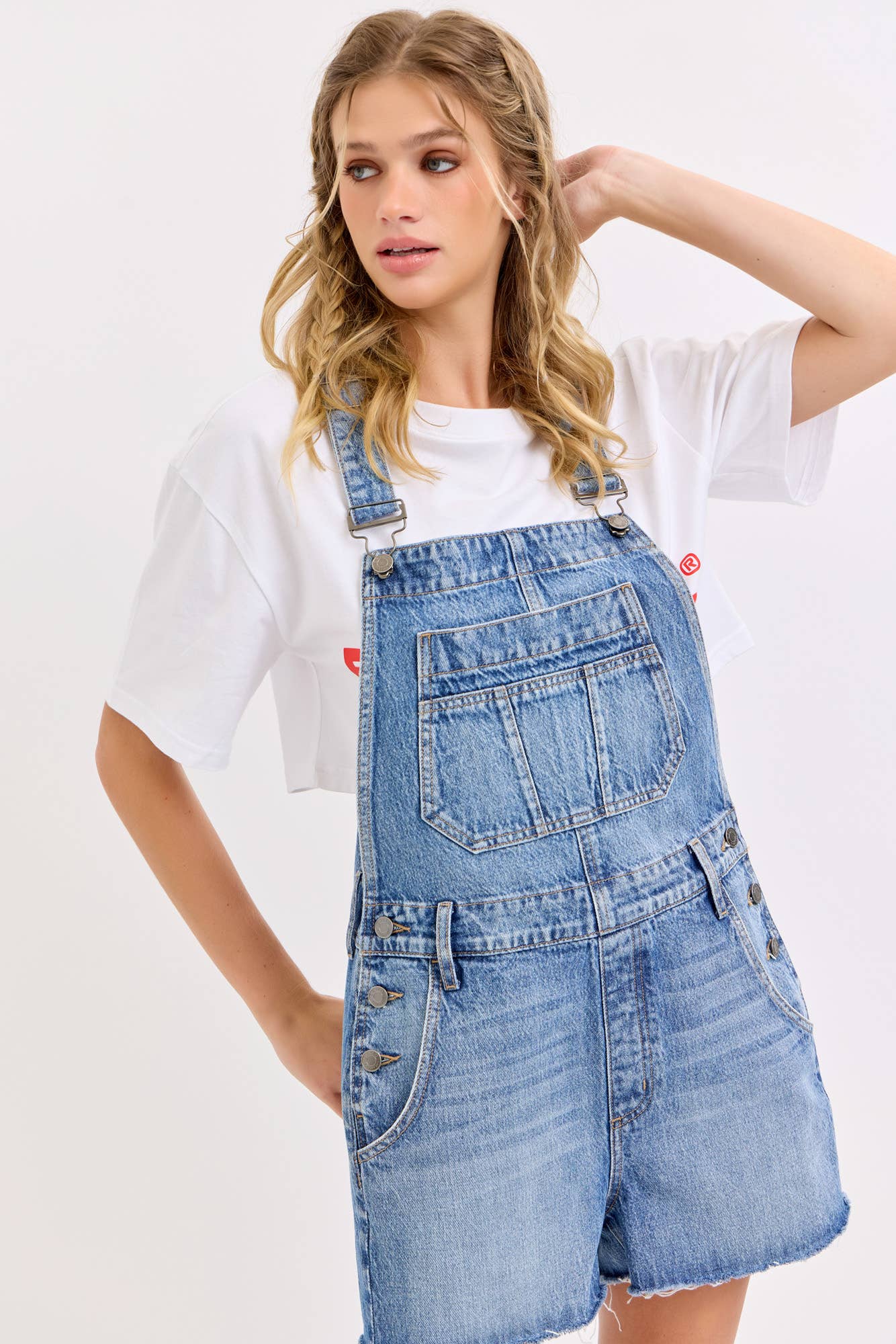 Abby's Denim Overall Shorts Size: XS-XL