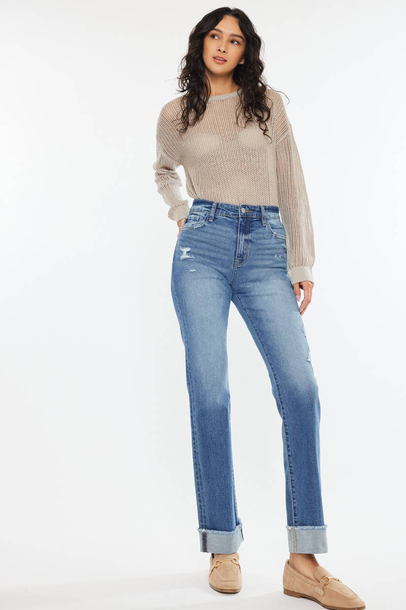 KanCan USA High Rise Straight Jean Size 5 to 15