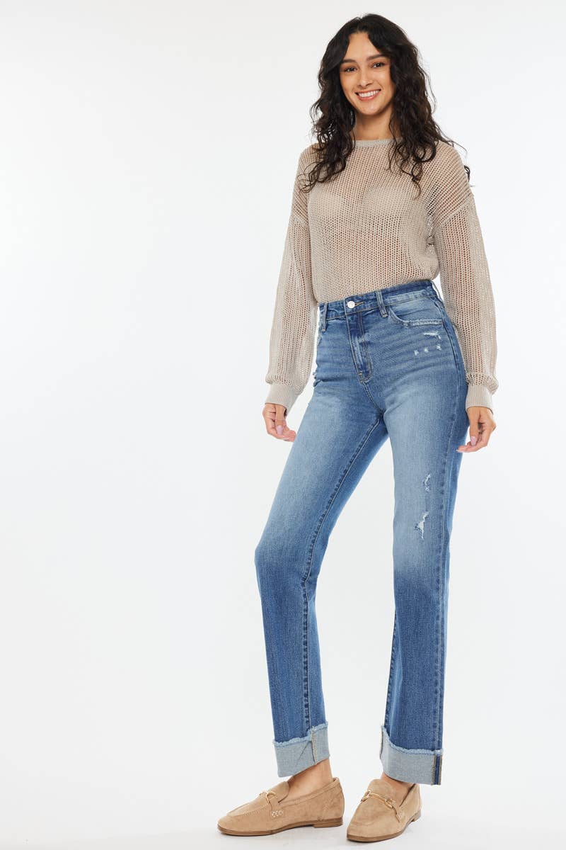 KanCan USA High Rise Straight Jean Size 5 to 15
