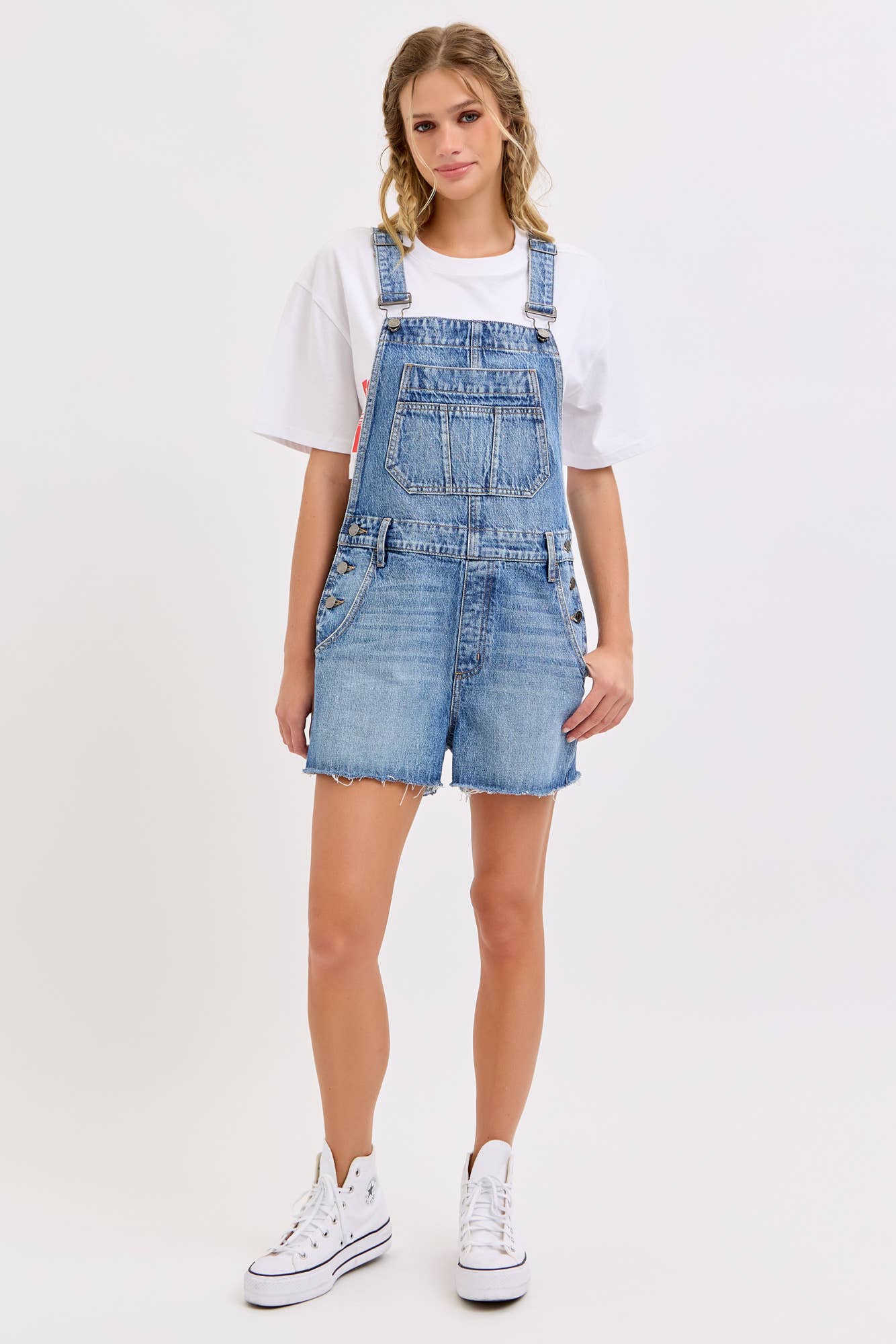 Abby's Denim Overall Shorts Size: XS-XL