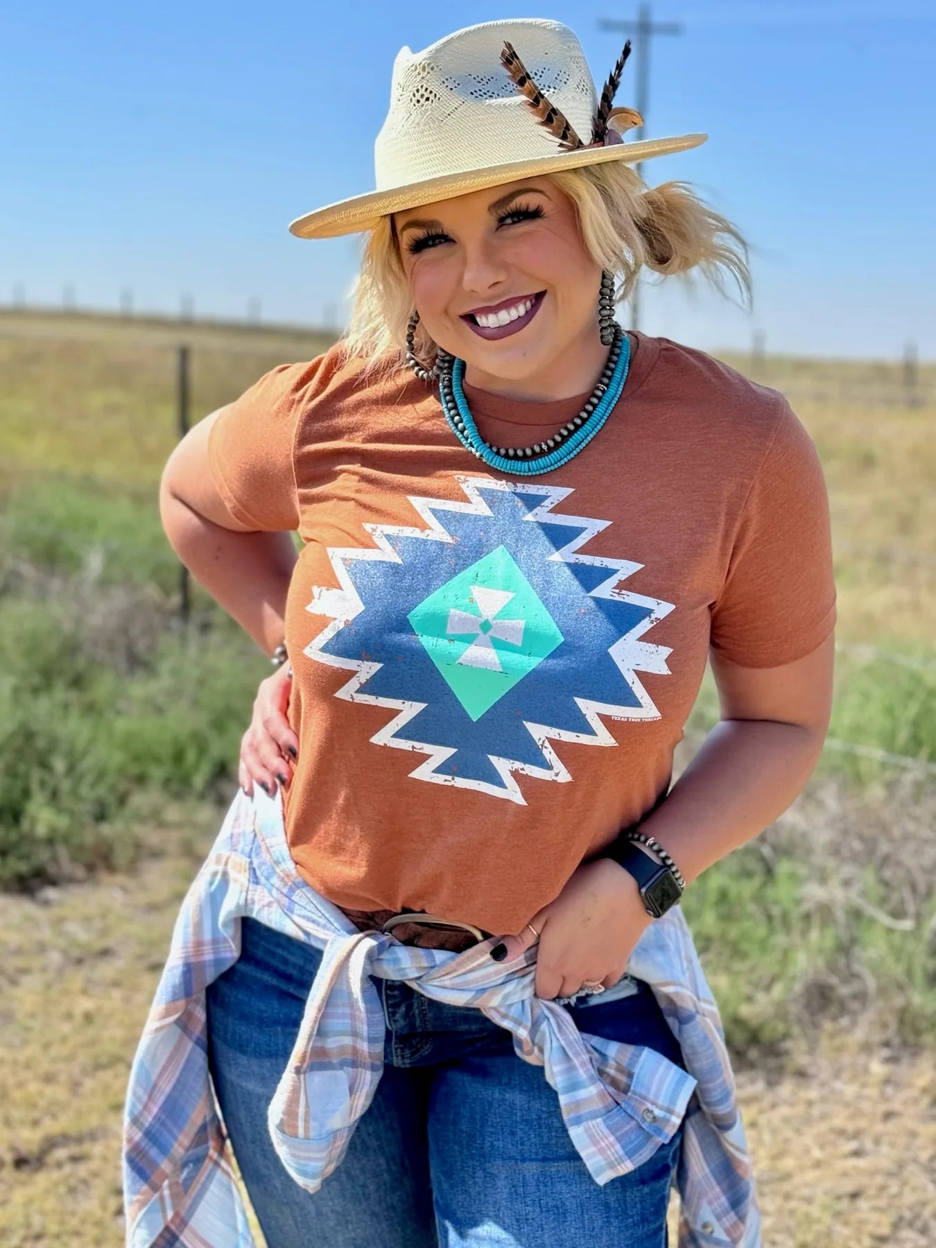 Aspen Aztec T-Shirt Size Small to 3XL