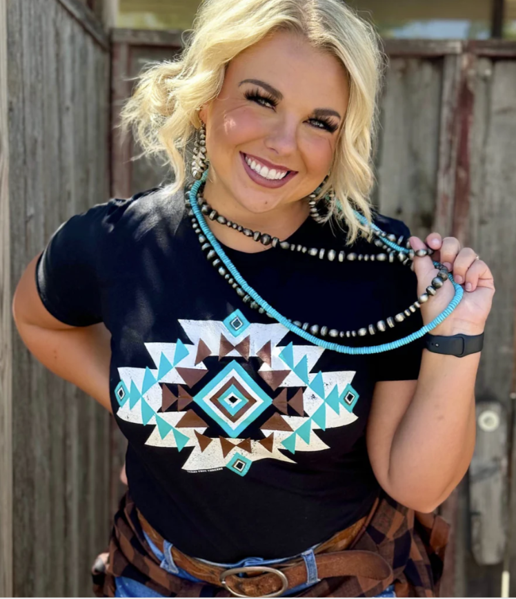 Keri's Favorite Aztec Tee Size Small to 3XL