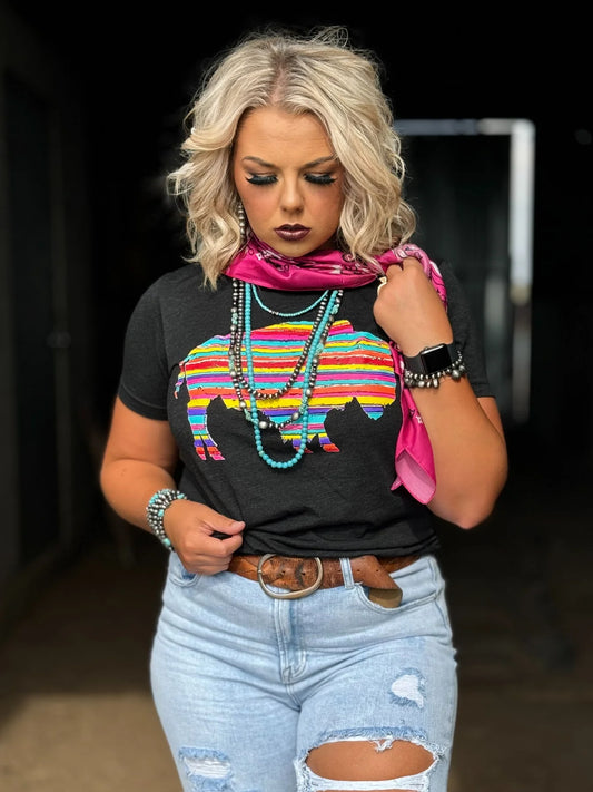 Bright Buffalo T-Shirt Size Small to 3XL