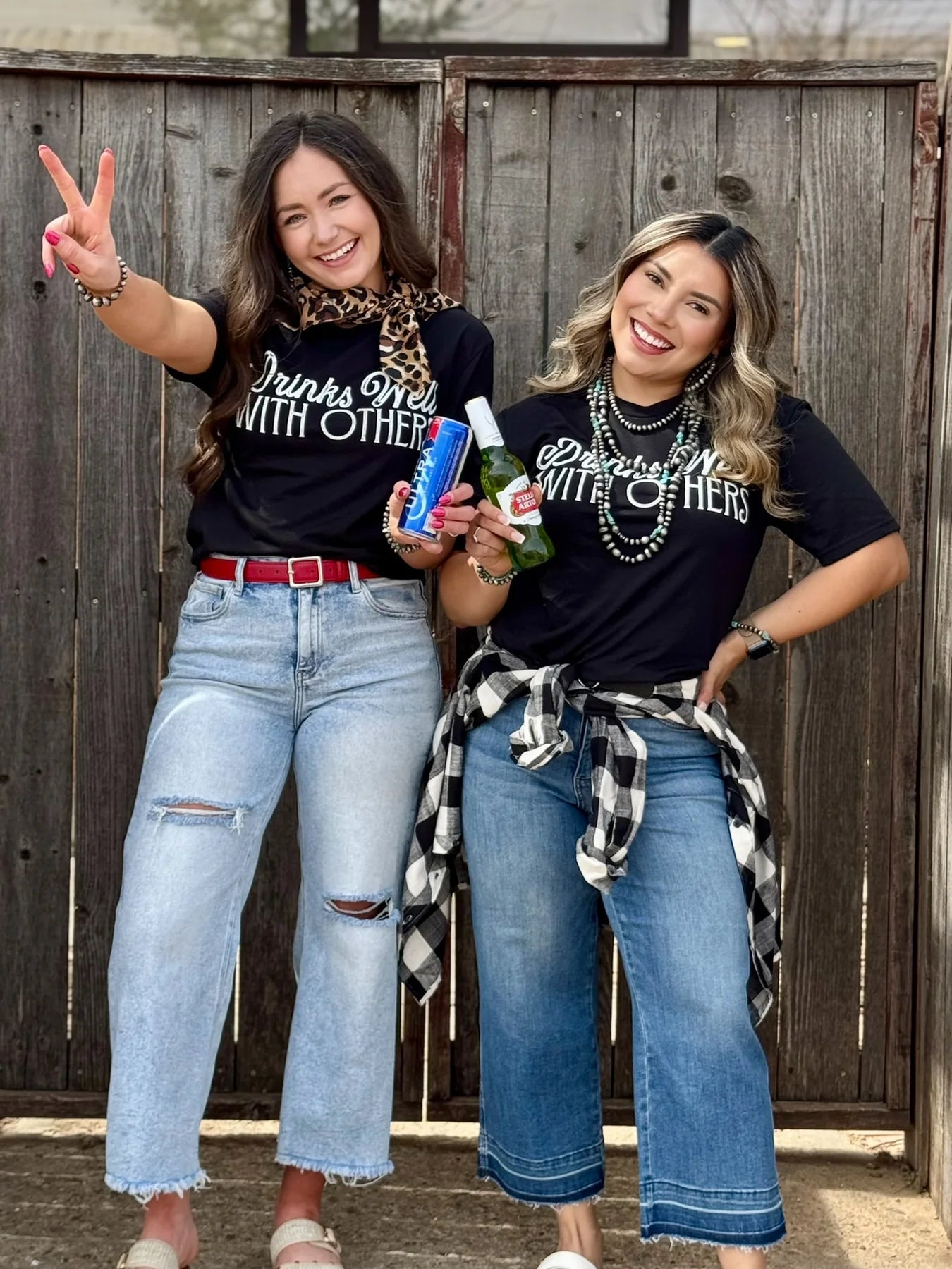 Drinks Well With Others T-Shirt Size Small to 3XL