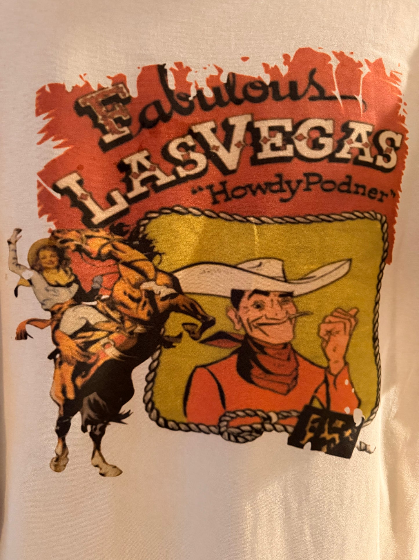 Las Vegas Howdy Podner Vegas Vic Graphic Tee: Size: Small to X-Large