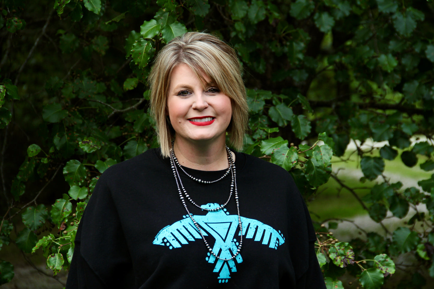 Thunderbird Oversized Sweatshirt - Black Size Smallt o XL