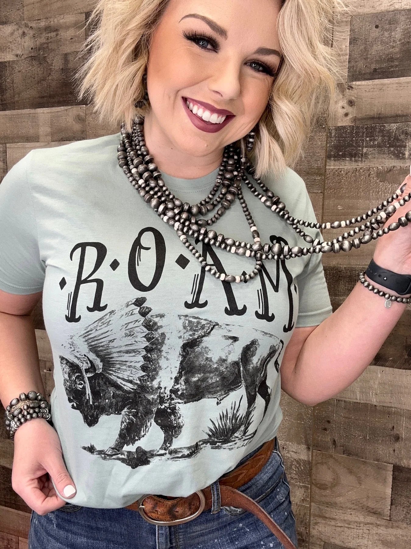 Buffalo Roam T-Shirt Size Small to 3XL