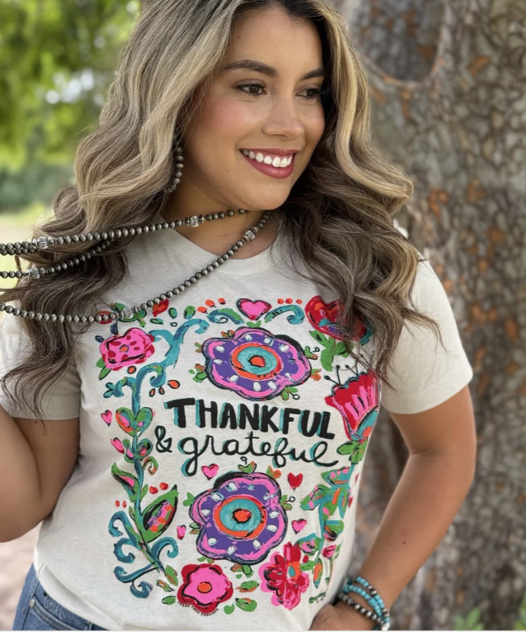 Thankful and Grateful Tee Size: Small to 3XL