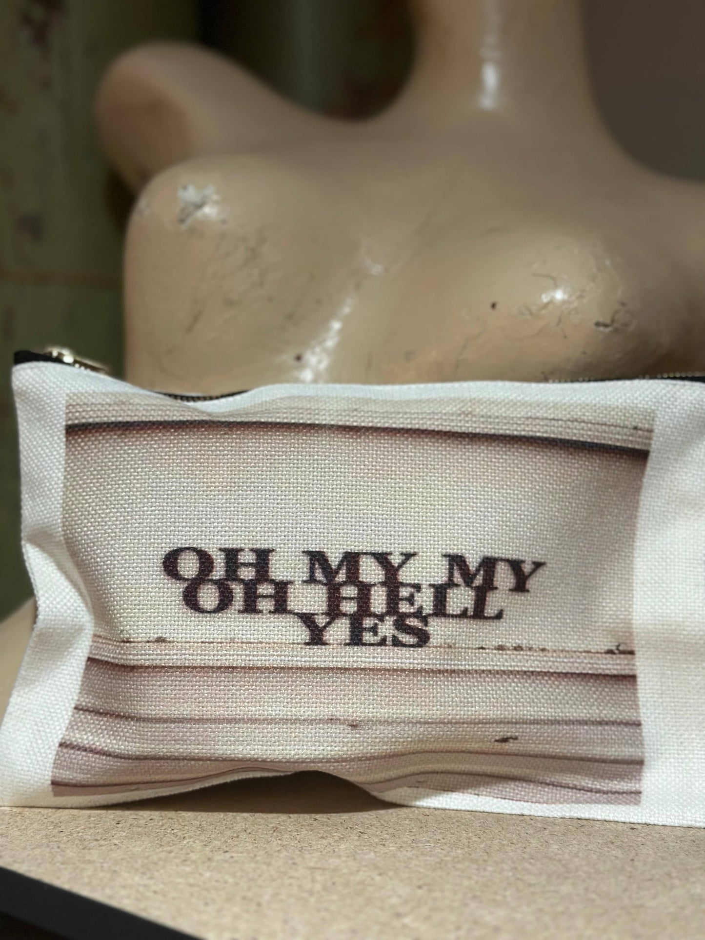 Oh My My Oh Hell Yes Zipper Bag