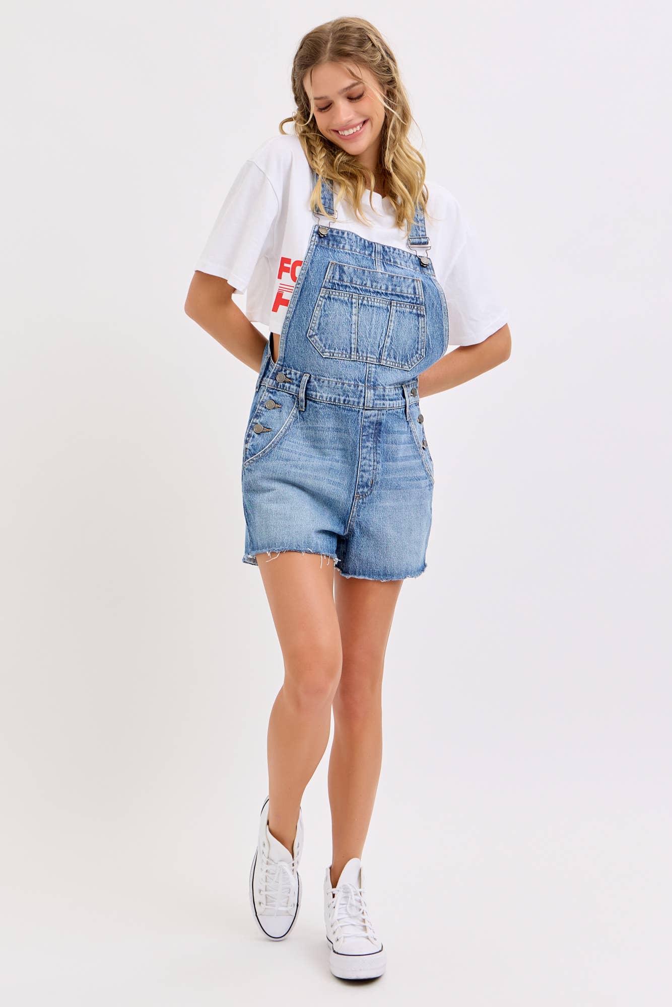 Abby's Denim Overall Shorts Size: XS-XL